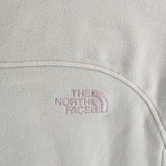 Vintage North Face Mint Green Fleece Zip Up Womens Medium - Picture 9 of 13